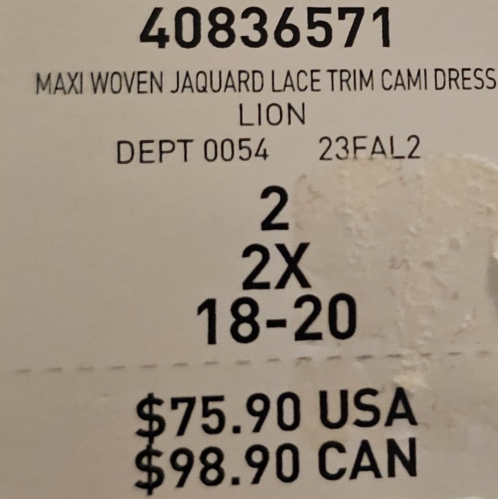 ✨ NWT Gold Slip Dress – Size 2X from Torrid ✨ (18/20) - Picture 3 of 4
